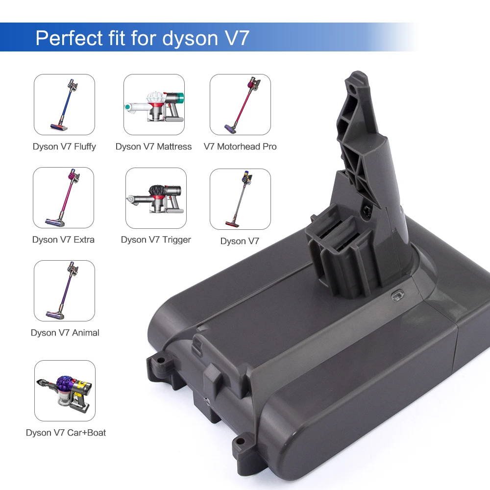 Sparcole 21 6 V 3000mAh литий-ионный аккумулятор для dyson V7 запасная батарея пылесоса Animal Fluffy