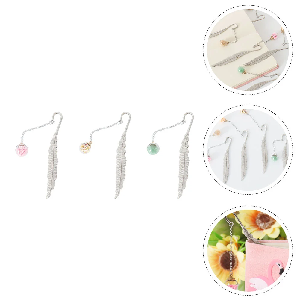 

3Pcs Student Bookmarkers Page Folders Reading Bookmarks Book Labels (Random Color)