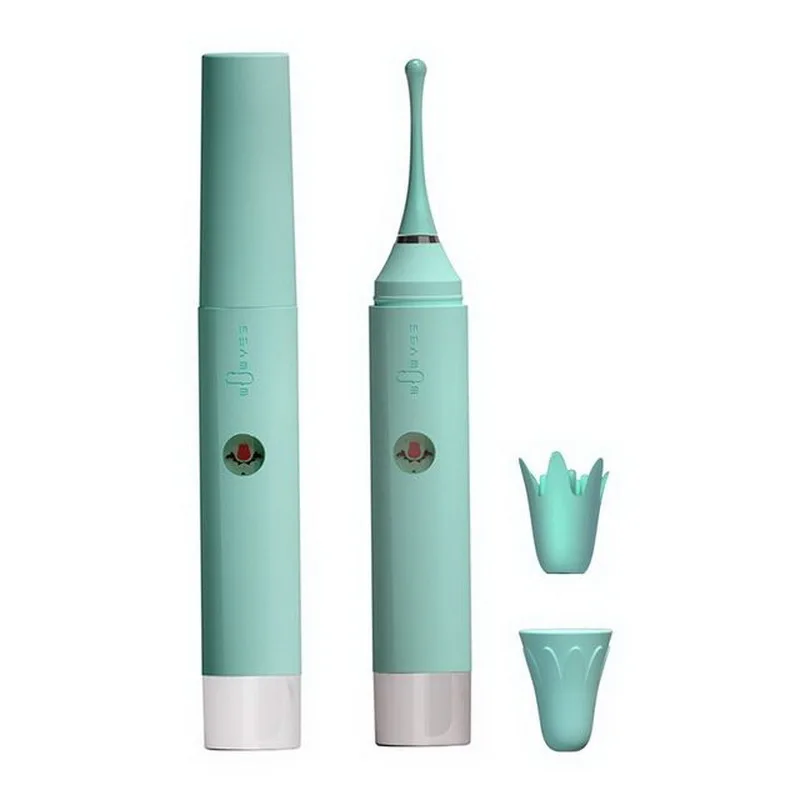 Многочастотный и скоростной массажер ручка с двумя сменными крышками для