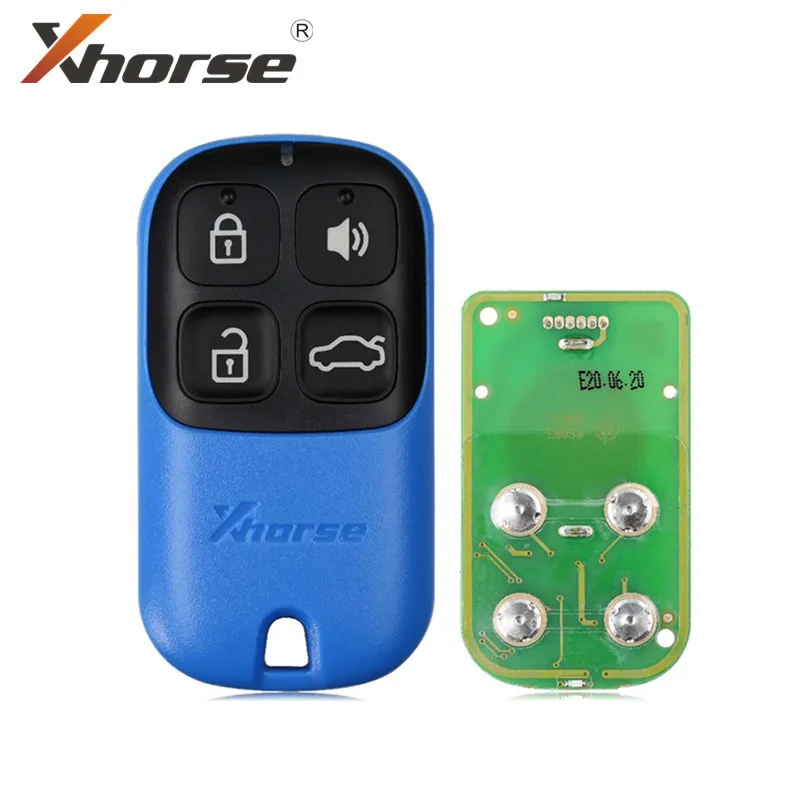 Универсальный пульт дистанционного управления Xhorse XKXH01EN 4 кнопки для ключей VVD2/VVDI