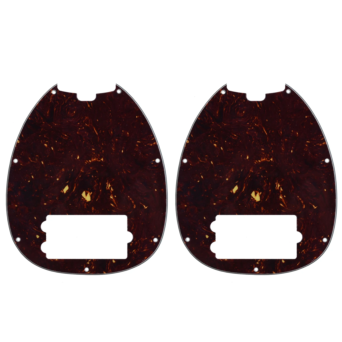 

Bass Pickguard for Musicman Music Man MM2 4 String Guitar Parts Replacement Dark Brown Pack of 2