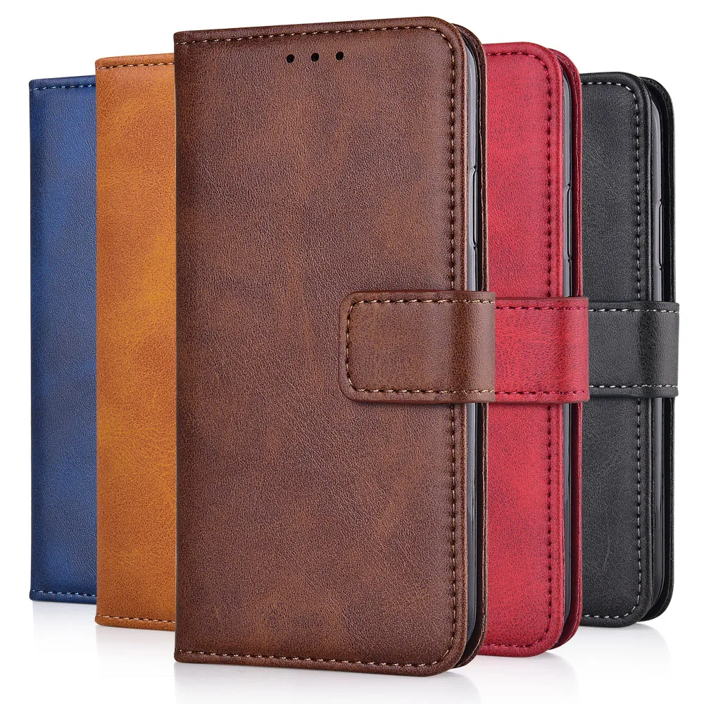 Чехол Slim Leather Flip Cover для Alcatel 1X 5059D 2018 года с магнитным кошельком Alcatel1X 1 X.