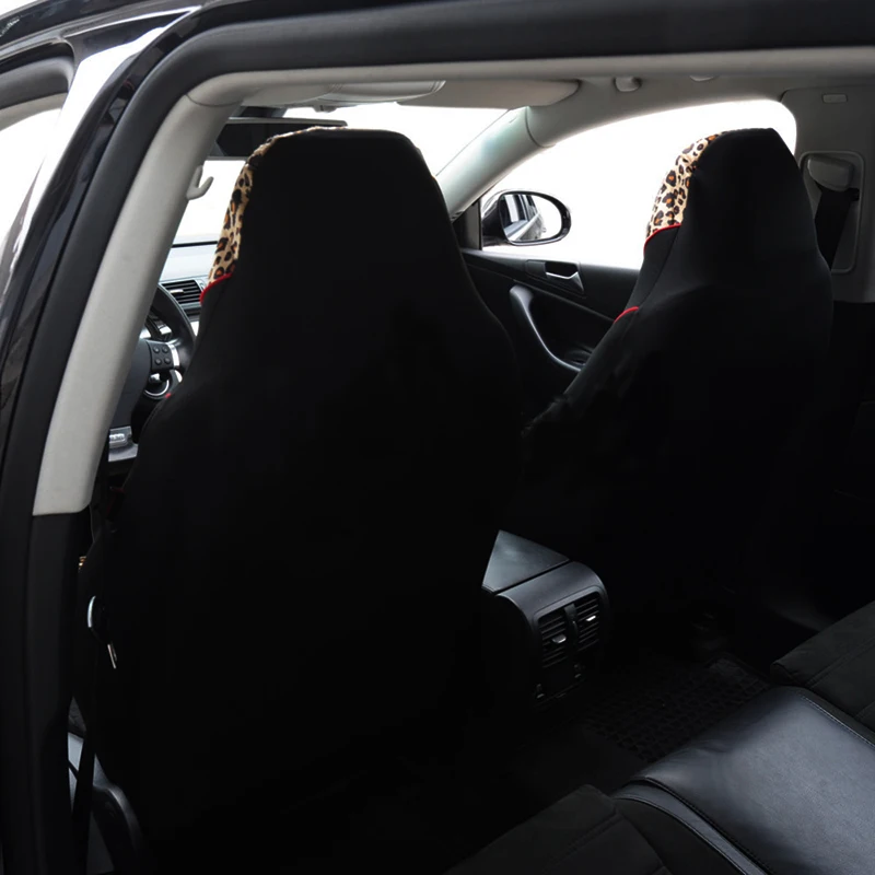 Роскошный леопардовый чехол для автомобильного сиденья 1 шт. дизайнерская