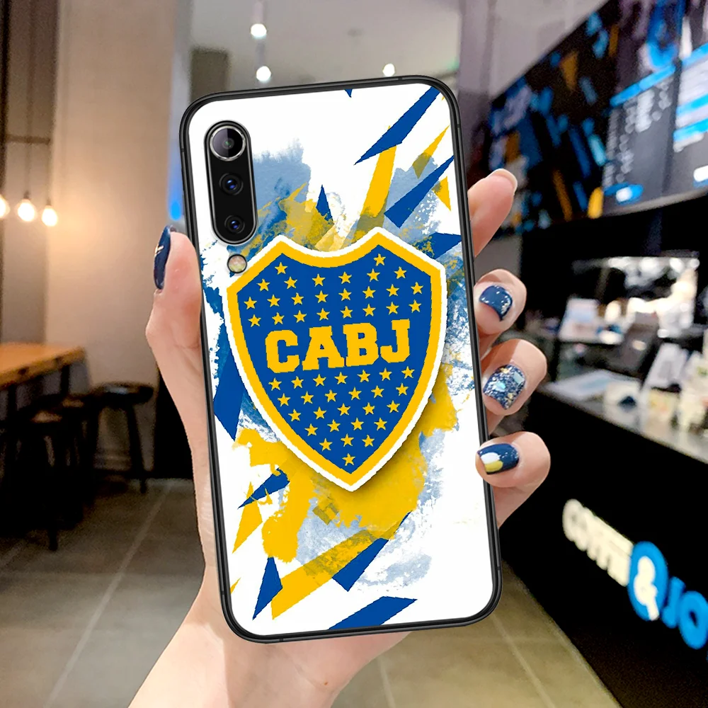 

Boca soccer Juniors football Phone Case For Xiaomi Mi Note 10 A3 9 MAX 3 A2 8 9 Lite Pro Ultra black Bumper Luxury Hoesjes 3D