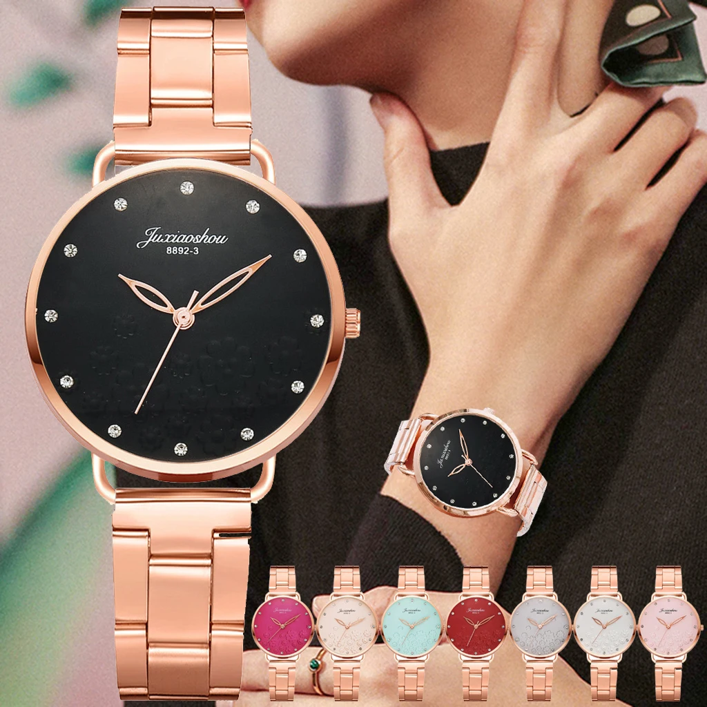 

2021women watches top brand luxury fashion diamond ladies wristwatches stainless steel gold mesh strap quartz watch reloj mujer