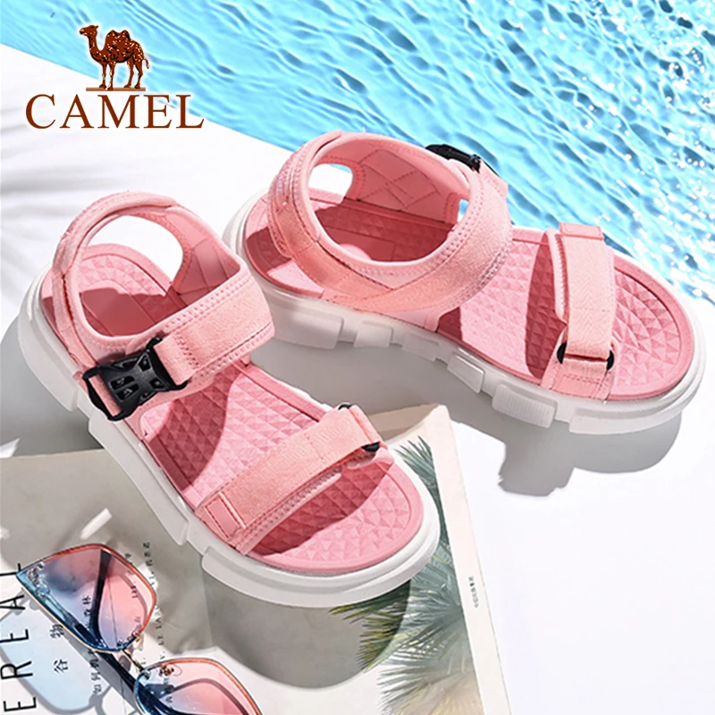 Босоножки унисекс CAMEL летние Нескользящие на толстой подошве | Спорт и