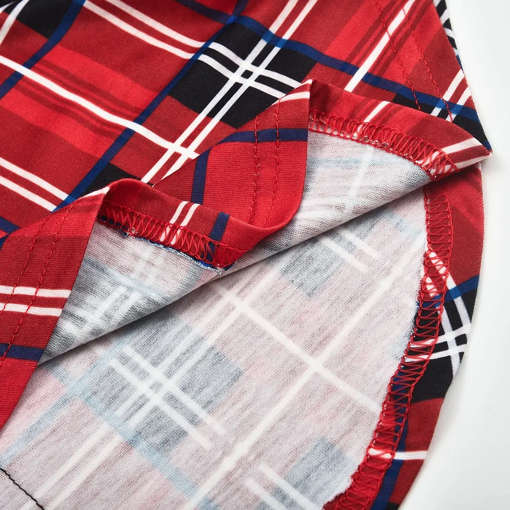 

TELOTUNY Women Mom Pregnant Nursing tops long sleeve Plaid Print t-shirt Maternity breastfeeding Blouse Clothes tops zj25