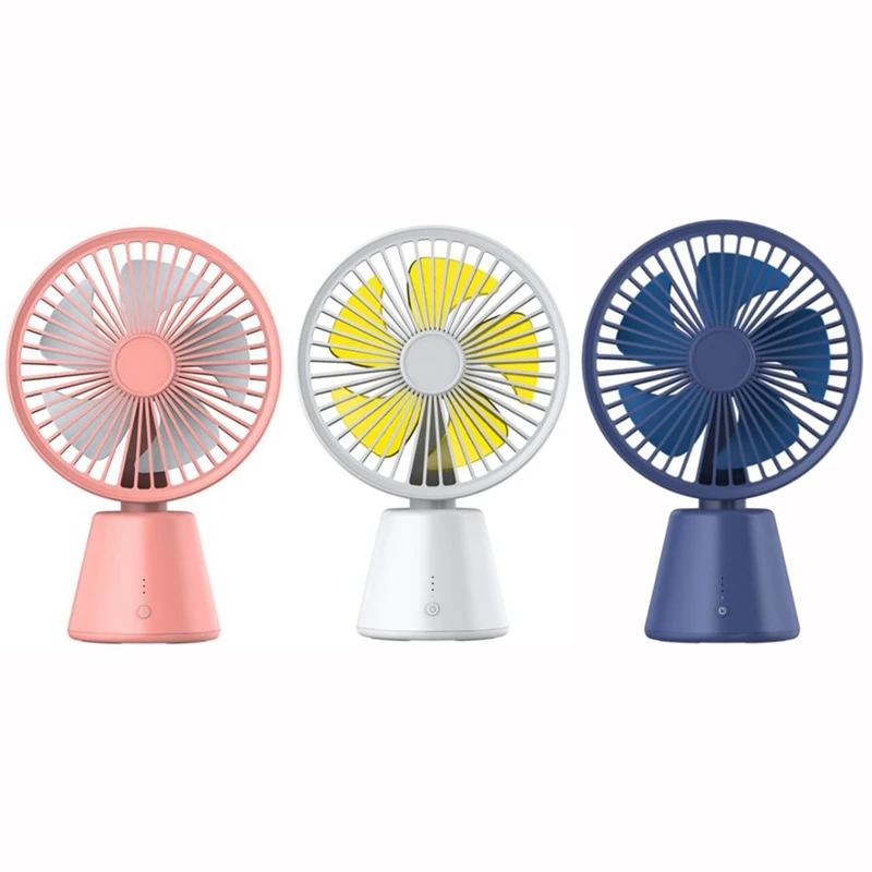 

Portable Table Cooling Fan USB Rechargeable Oscillating Personal Fan Household Student Dormitory Summer Silent Fan