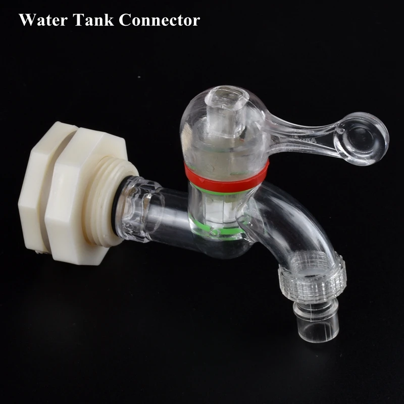 

1/2~3/4 Inch Male Thread Transparent Faucet Water Tap Garden Irrigation Connector Washing Machine Water Valve Drainage Fittings