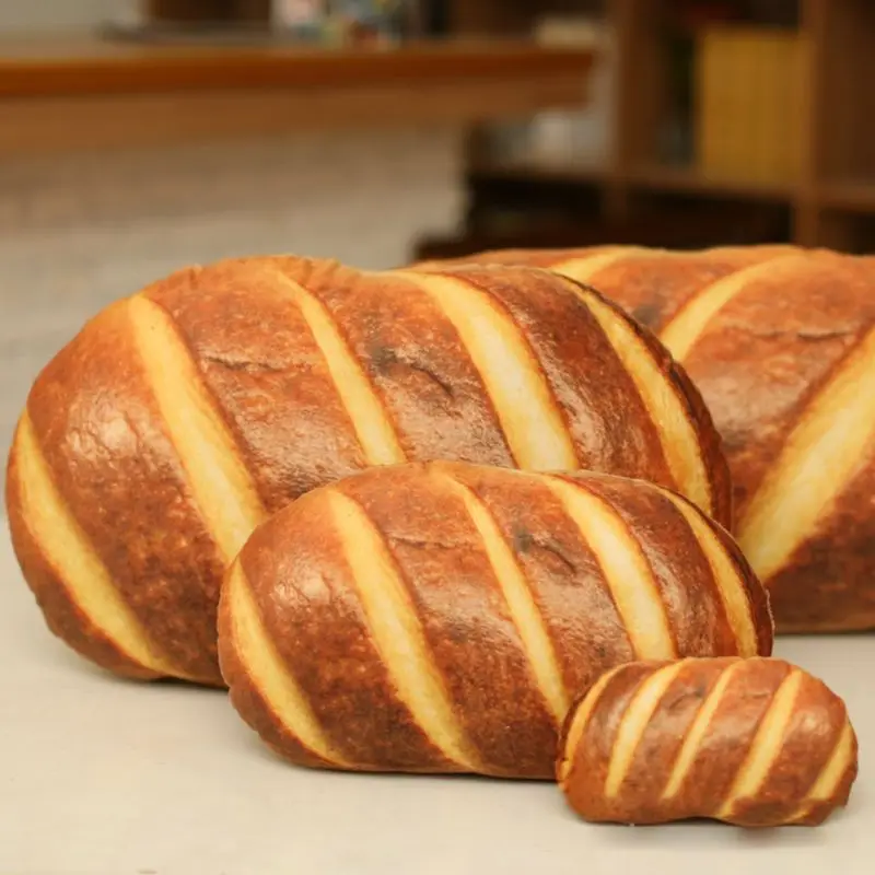 Имитация 3D масляного хлеба Подушка Мягкая набивная спинка игрушки еда сна