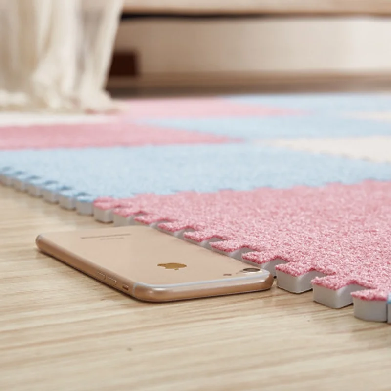 Детский коврик для ползания татами спальни замшевый ковер гостиной декоративный