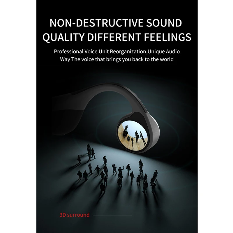 Новинка V9 Беспроводные Bluetooth 5 0 наушники с костной проводимостью для спорта на