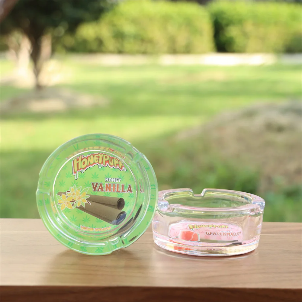 HONEYPUFF тяжелый с украшением в виде кристаллов стеклянная пепельница костюм для