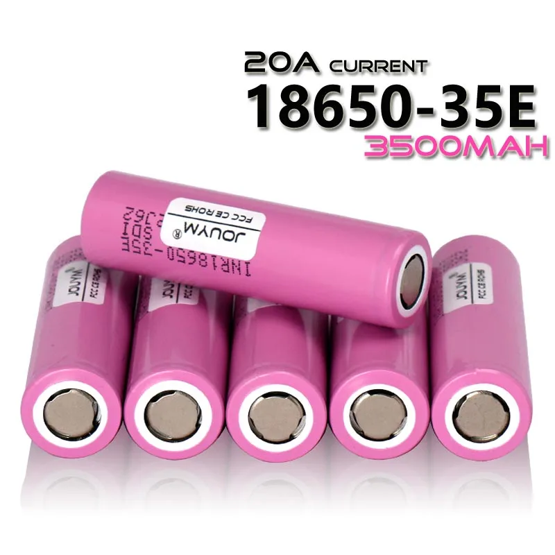 

Rechargeable Battery 18650 35E original power 18650 lithium battery 3500mAh 3.7v 25A high power INR18650 for electrical tools