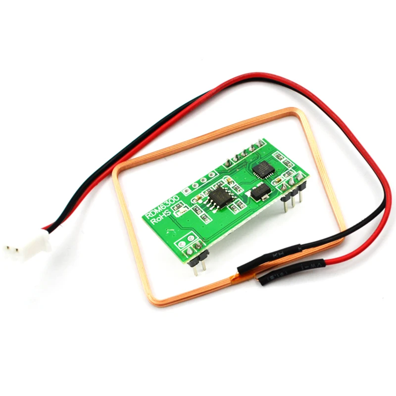 Модуль считывания RFID 125 кГц RDM6300 UART система контроля доступа на выходе - купить по