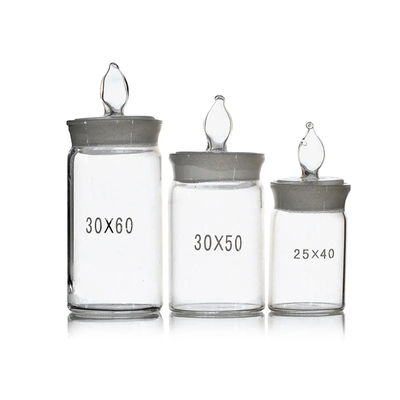 

Measuring bottle flat weighing bottle high weighing bottle 60*30/70*35/30*50/25*40mm glass weighing bottle
