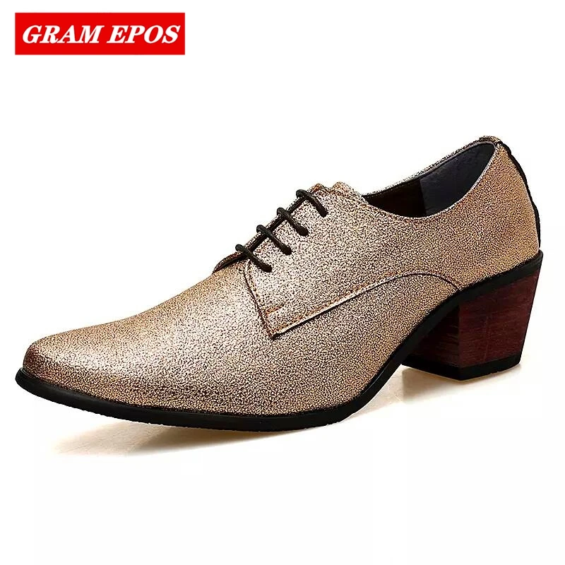 Брендовые мужские туфли увеличенная высота формальные оксфорды