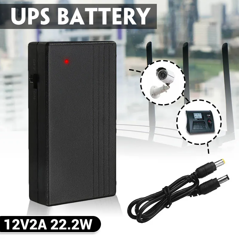 12 В UPS источник бесперебойного питания 2 а 22 Вт Батарея резервного система