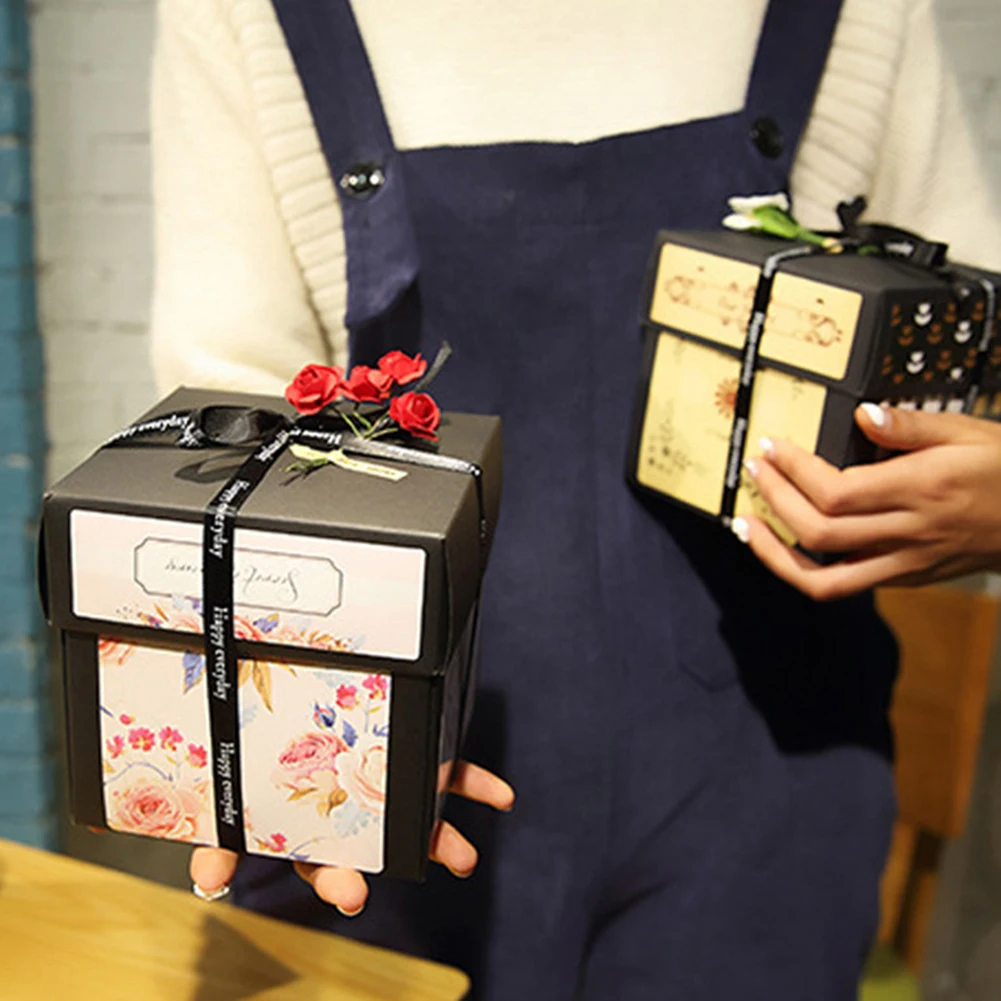 Коробка с сюрпризом любовь бумага ручная работа память альбом для скрапбукинга