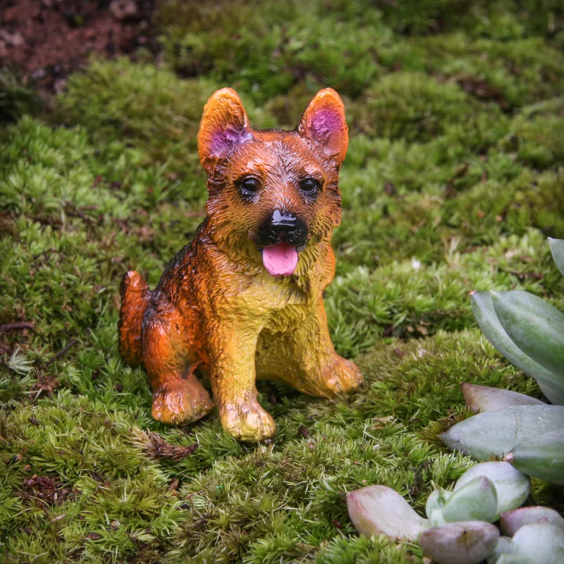 12 шт. миниатюрное сказочное украшение садового орнамента фигурки собаки с