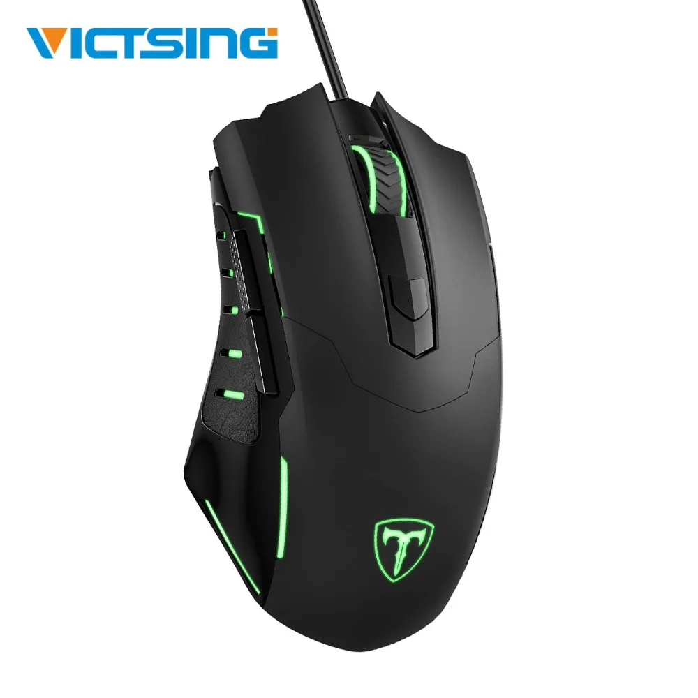 VicTsing Топ Проводная игровая мышь с 4 регулируемыми dpi 6 кнопками эргономичная