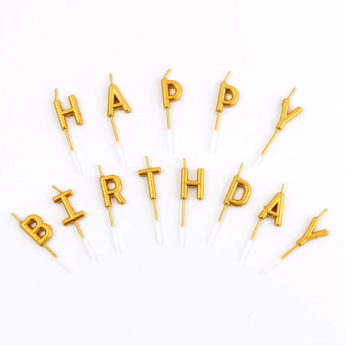 1 комплект золотого и серебряного цвета с надписью «Happy Birthday», праздничный торт, праздничные принадлежности для дня рождения, милые свечки на день рождения для кухни, выпечка в подарок