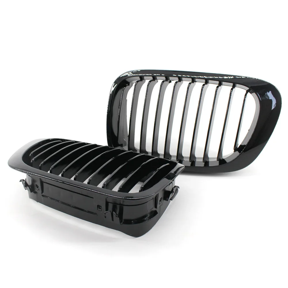 1 пара глянцевый черный M Стиль передняя почечная решетка для BMW 3 серии E46 1998 1999 2000