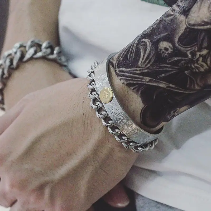 

bangle men/women/cuff/love/bracelets & bangles open stainless steel titanium couple bracelet jewelry