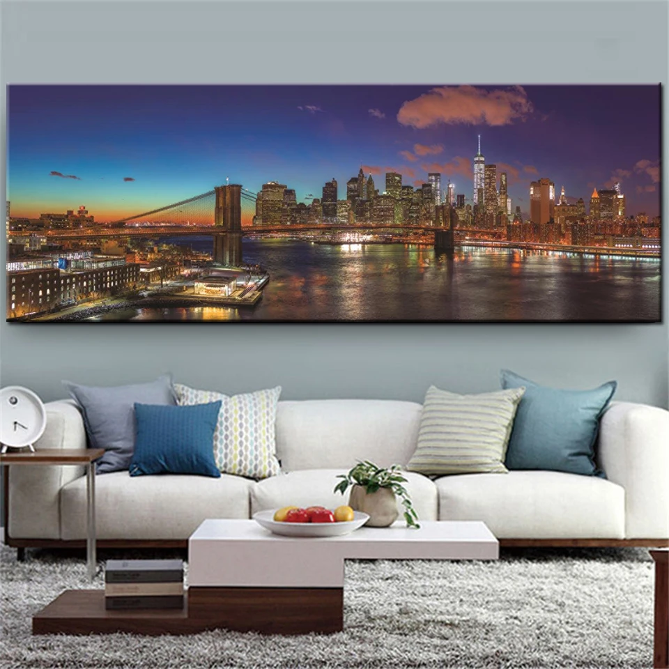 

Алмазная 3d вышивка с изображением Хадсона моста Нью-Йорка, полноформатная круглая квадратная мозаика, вышивка крестиком, пейзаж, N1126