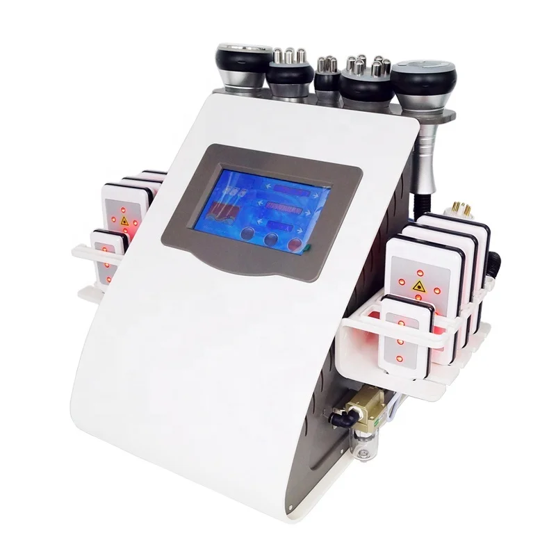 

AU-61B 2021 trending 6 in 1 multifunctional cavitation machine bipolar rf lifting vacuum slimming machine 650nm