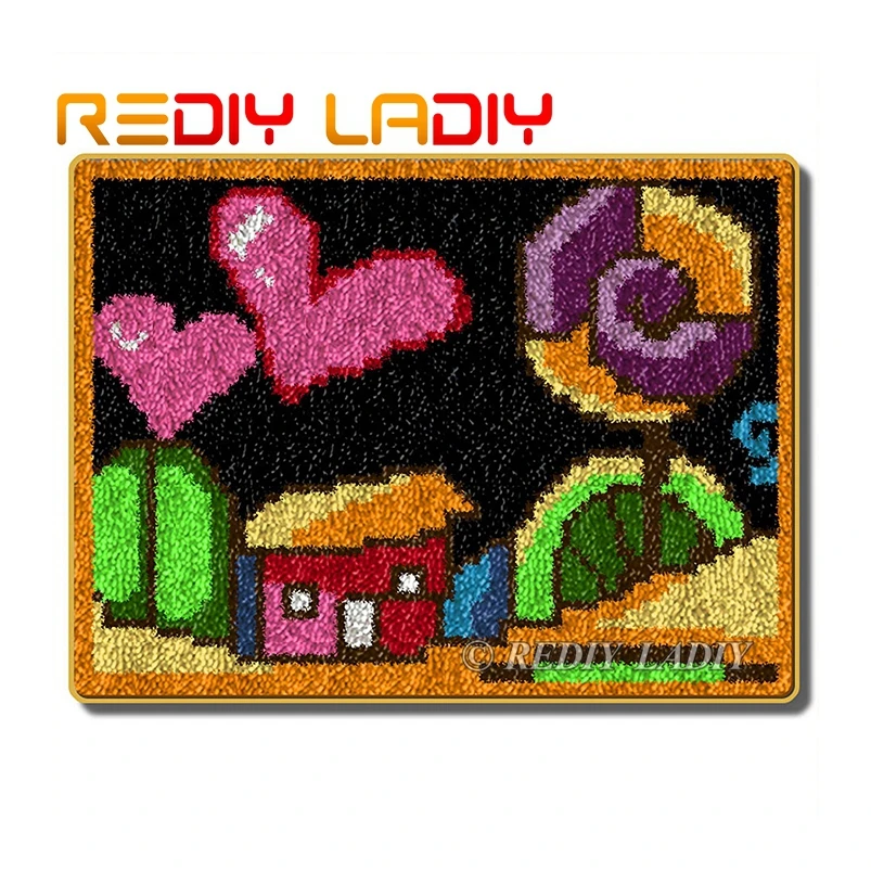 Набор крючков с застежкой ковер вязаный крючком милая домашняя любовь акриловая