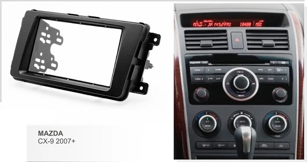 Double Din Car Fascia for Mazda CX-9 CX9 2007+ Radio DVD Stereo GPS Panel Dash Mount Trim Kit Face Bezel Facia | Автомобили и