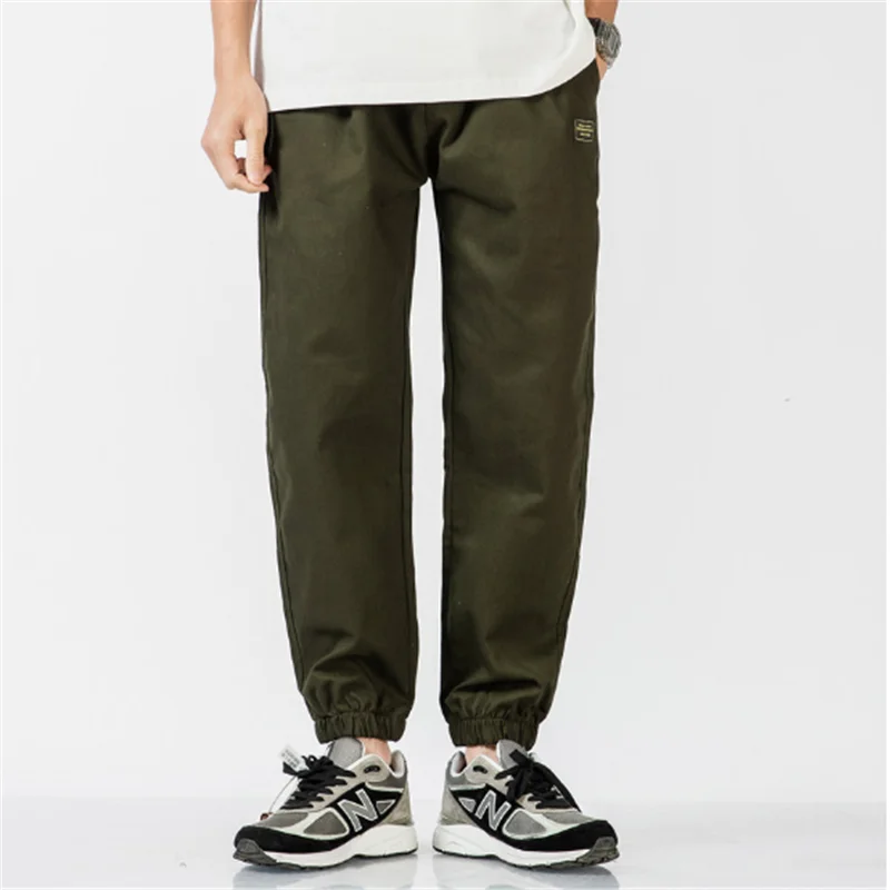 

Men Casual Pants Slim Fit 2021 Four Seasons Leisure Large Size Micro Bunch Cotton Is Simple And Easy To Match Casual Pants Men