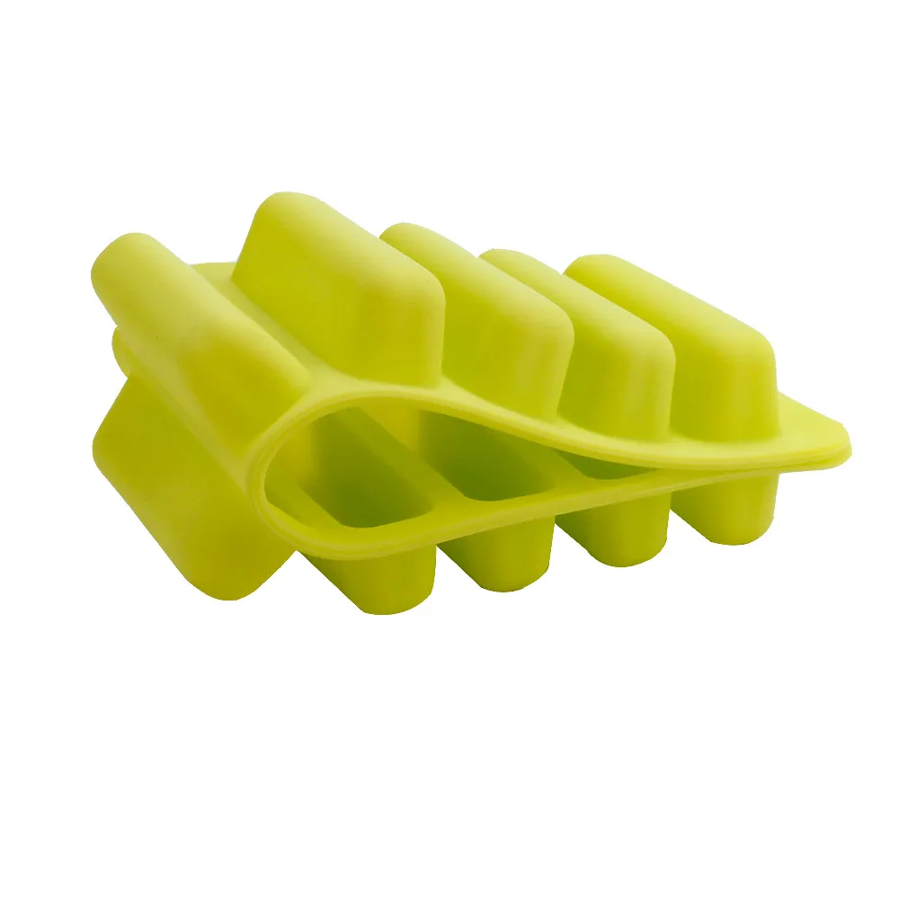 

1PC Random 10 Grid Food Grade Silicone Ice Tray Home with Ice Cube Mold Square Shape Ice Cream Maker Kitchen Bar Accessories