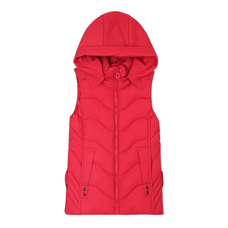 Высококачественный пуховой хлопковый жилет для женщин на осень и зиму женская