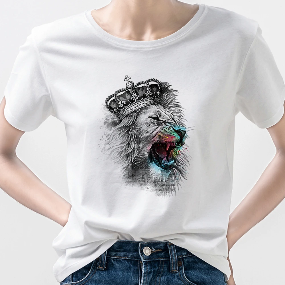 

Disney Simba Printed Women T shirt The Lion King Edgy Clothes 90s Haeajuku Summer Casual Tops Tees Hipster Cool Femme Vetement