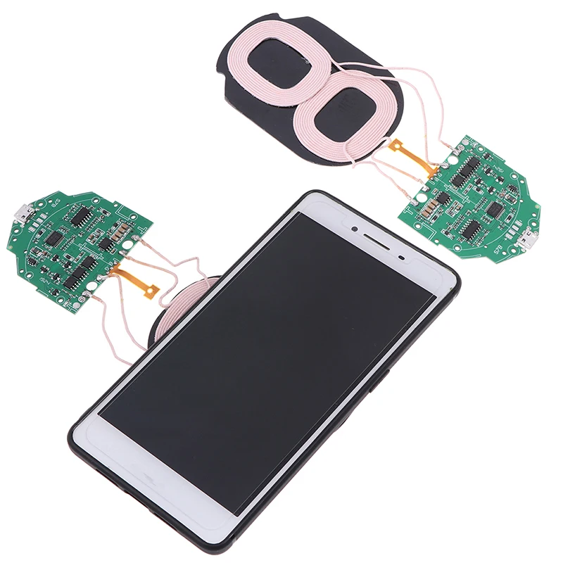 1 шт. Новый портативный до 10 Вт Qi Быстрая зарядка беспроводное зарядное