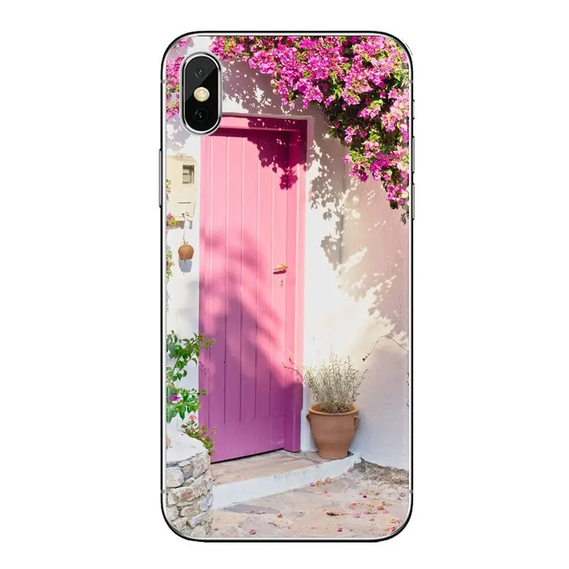 Houses Rose Door Flowers Attractio Soft Transparent Skin Case For Huawei Mate Honor 4C 5C 5X 6X 7 7A 7C 8 9 10 8C 8X 20 Lite Pro |