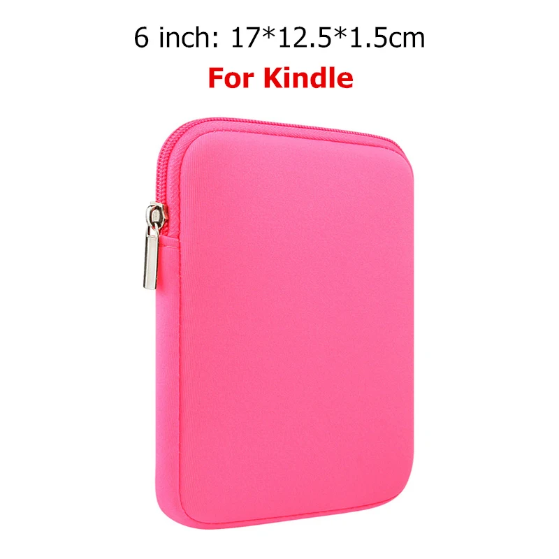 rose red 6 inch BinFul Прочный шерстяной войлок ручной портативный рукав сумка для планшета чехол для iPad Mini 1 2 3 4, для iPad Air 1 2 для Kindle - Цвет: rose red 6 inch
