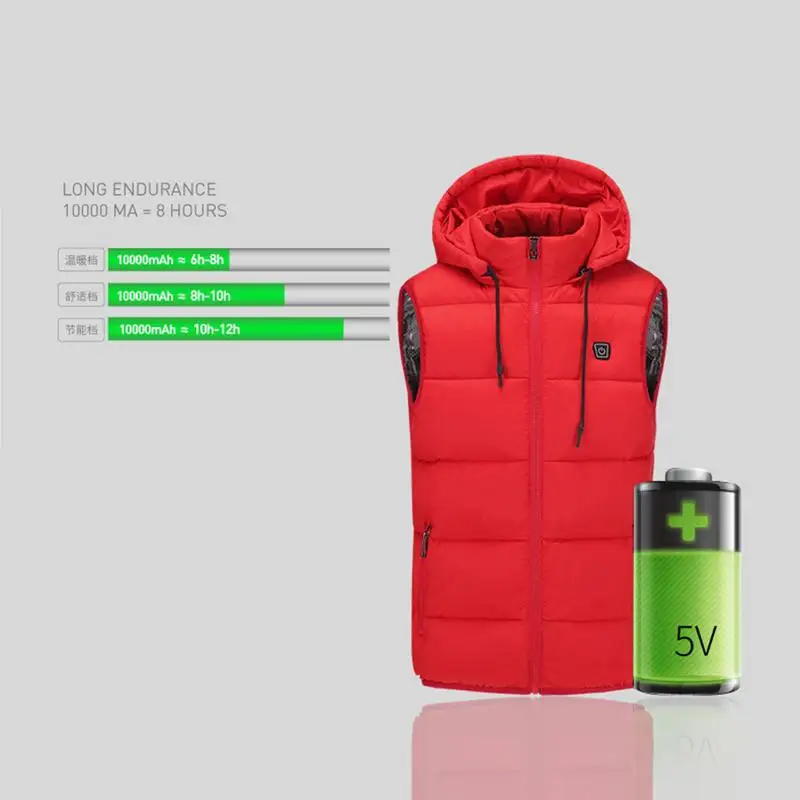 Электрический жилет для езды на открытом воздухе теплая куртка зарядка через usb