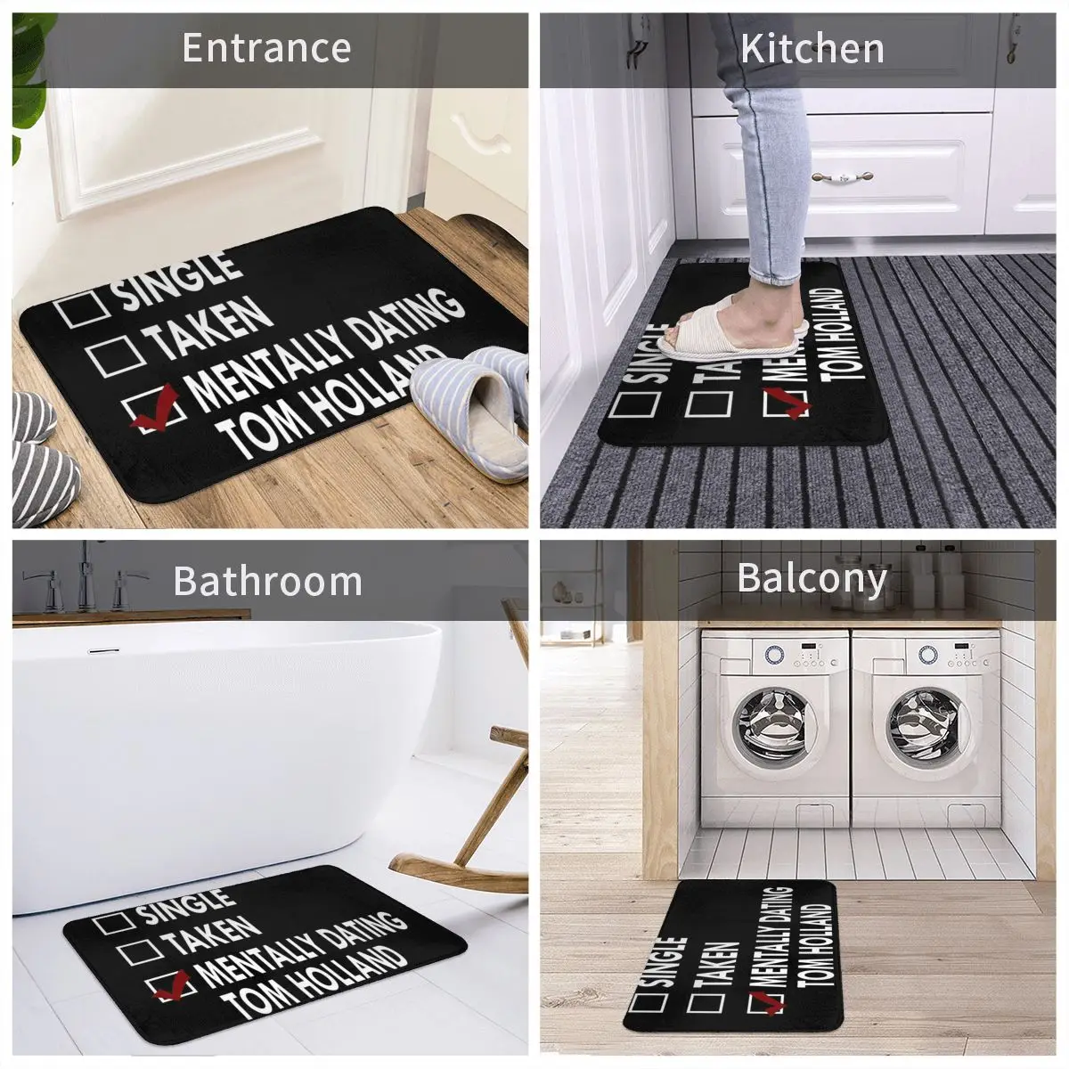 

Dating Tom Holland Bath Mat Rug Carpet Door Mat Anti-slip Durable Entrance Living Room Home Bathroom Kitchen Equipment