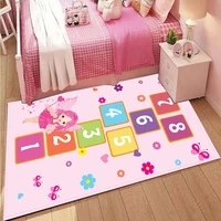 hopscotch rug hop and count fun and educational durable woven anti slip floor carpet kid%e2%80%99s floor play mat gift