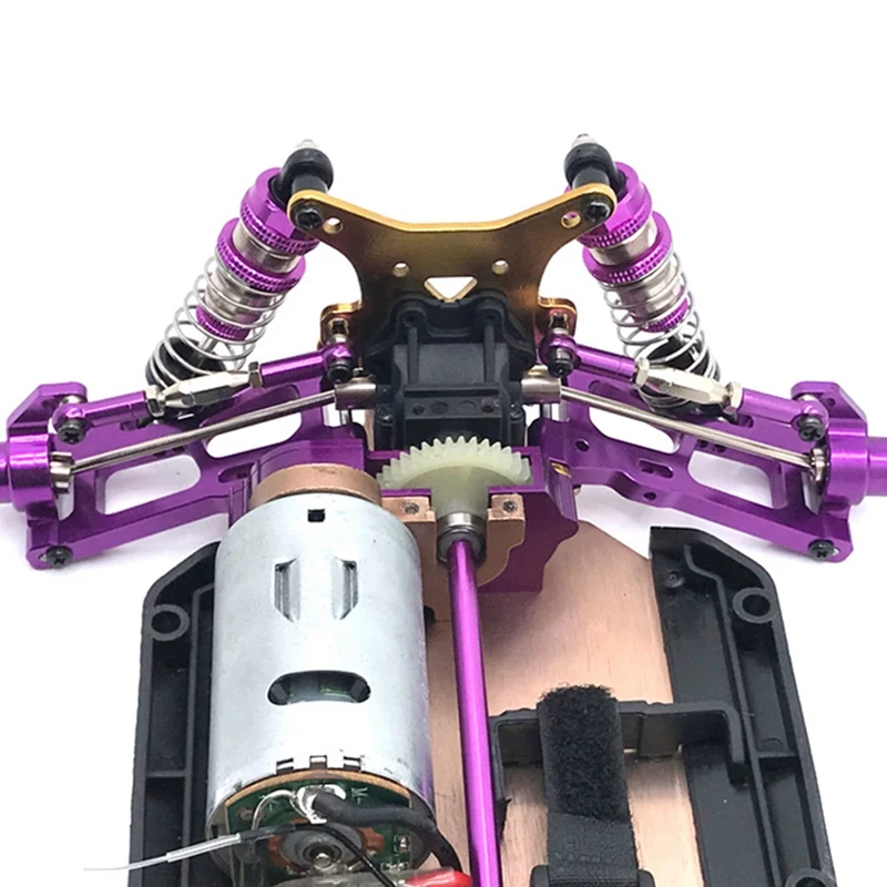 

for Wltoys 124019 124018 1/12 Metal Radio Tray Second Floor Board Purple & Metal Central Drive Shaft
