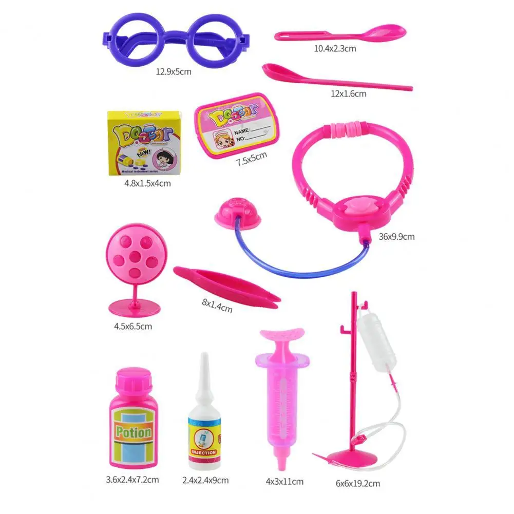 12 шт./компл. имитация докторского набора для ролевых игр пластиковая медсестра