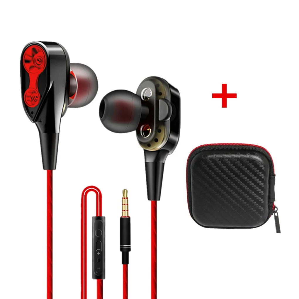 Совершенно новые проводные наушники с высоким басом двойным приводом