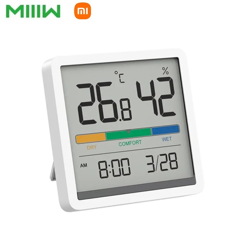 Часы Xiaomi mijia Miiiw для дома и бесшумные часы с высокой точностью монитор C/F детской