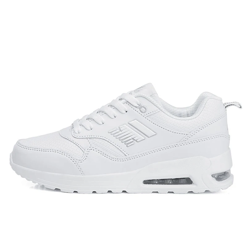 Женские кроссовки Сезон осень Новый стиль Женская кожаная спортивная обувь на