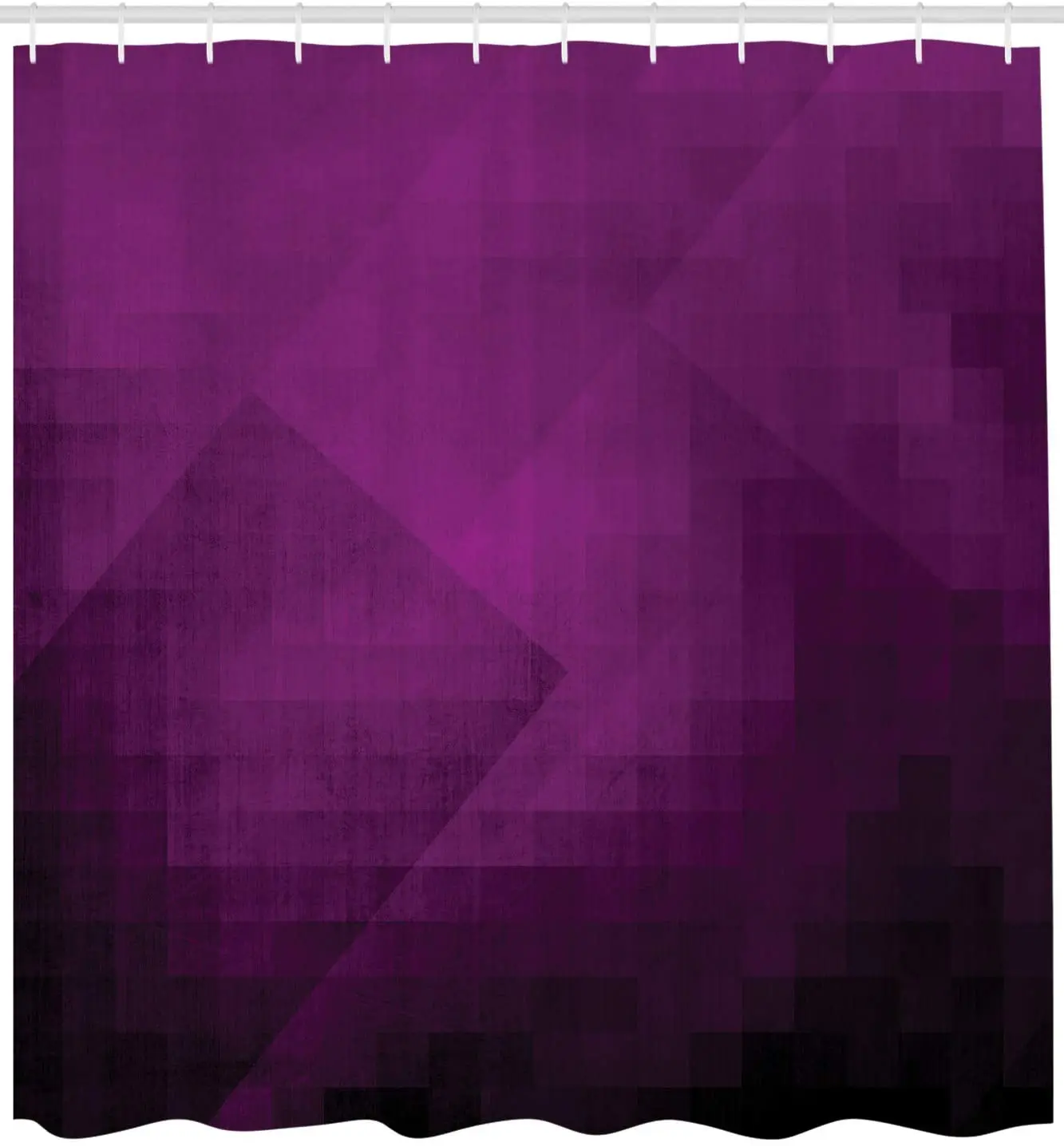 Пурпурная душевая занавеска С баклажанами абстрактные фиолетовые квадраты в