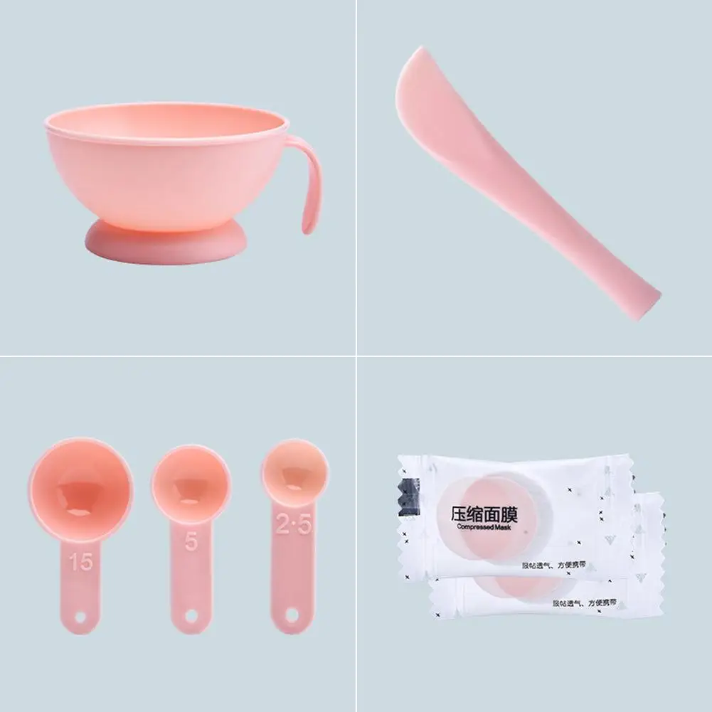 5 в 1 щетка и чашка для смешивания ложка палочка Красота Макияж набор маска лица