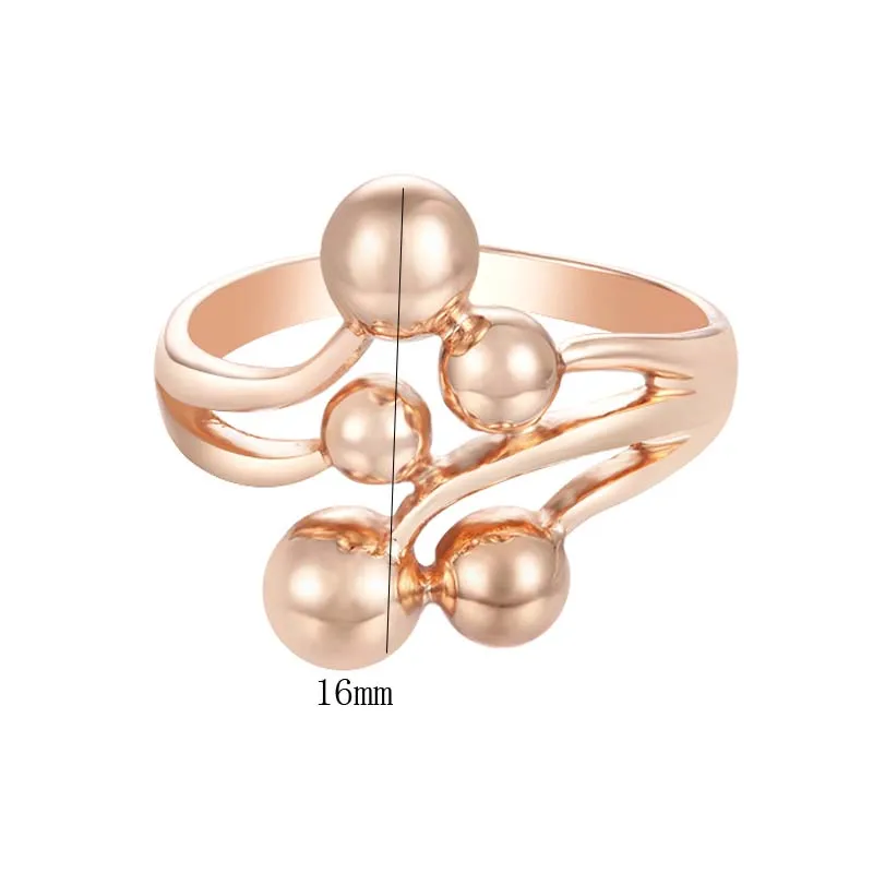 FJ для женщин и девочек 585 розовый золотой цвет набор растительный стиль витые